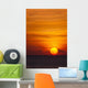 Indonesia, Bali, A fiery sunset over open waters Wall Mural