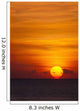 Indonesia, Bali, A fiery sunset over open waters Wall Mural