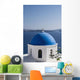 Island of Thirassia in the distance Wall Mural