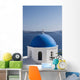 Island of Thirassia in the distance Wall Mural