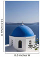 Island of Thirassia in the distance Wall Mural