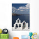 Mediterranean Sea and Island of Thirassia in the distance Wall Mural