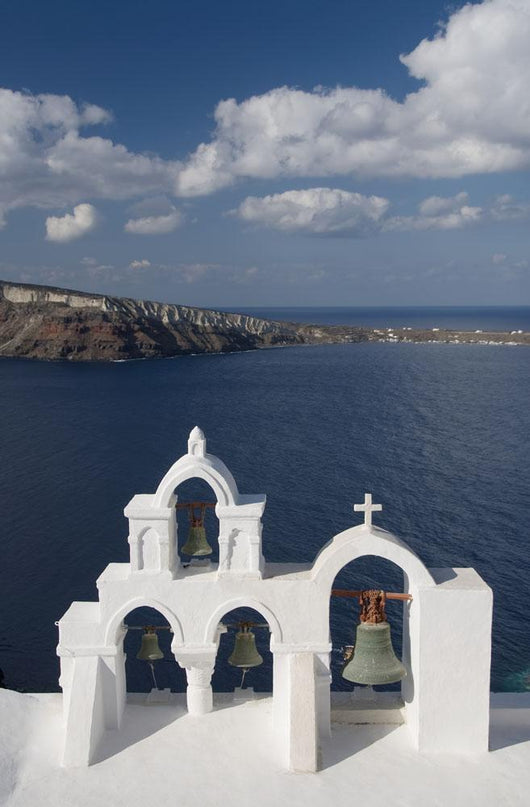 Mediterranean Sea and Island of Thirassia in the distance Wall Mural