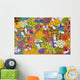 Guatemala, Lake Atitlan, Panajachel, colorful painting for sale Wall Mural