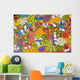 Guatemala, Lake Atitlan, Panajachel, colorful painting for sale Wall Mural