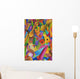 Guatemala, Lake Atitlan, Panajachel, colorful painting for sale Wall Mural