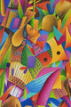 Guatemala, Lake Atitlan, Panajachel, colorful painting for sale Wall Mural