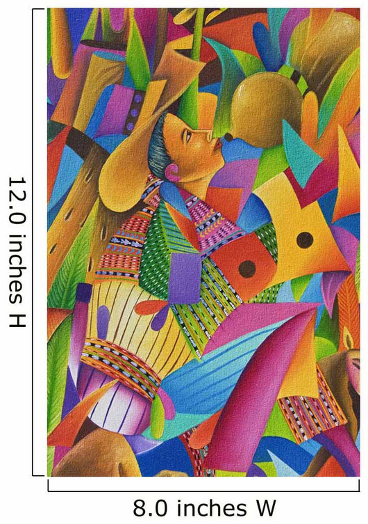 Guatemala, Lake Atitlan, Panajachel, colorful painting for sale Wall Mural