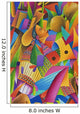Guatemala, Lake Atitlan, Panajachel, colorful painting for sale Wall Mural
