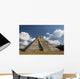 Mexico, Yucatan, Chichen Itza, El Castillo Wall Mural