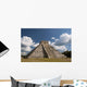 Mexico, Yucatan, Chichen Itza, El Castillo Wall Mural