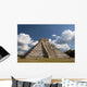 Mexico, Yucatan, Chichen Itza, El Castillo Wall Mural