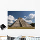 Mexico, Yucatan, Chichen Itza, El Castillo Wall Mural