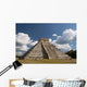 Mexico, Yucatan, Chichen Itza, El Castillo Wall Mural