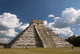 Mexico, Yucatan, Chichen Itza, El Castillo Wall Mural