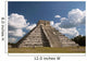 Mexico, Yucatan, Chichen Itza, El Castillo Wall Mural