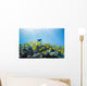 School of Yellow Tangs in the Hulupoe Bay Marine Preserve Wall Mural