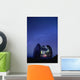 View of a starry night sky and the Milky Way Wall Mural