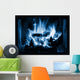 HDR photo of magic icy blue flames Wall Mural