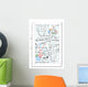 Mathematical formulas and sketches Wall Decal
