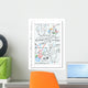 Mathematical formulas and sketches Wall Decal