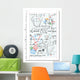 Mathematical formulas and sketches Wall Decal