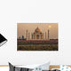 Sunset over Taj Mahal Wall Decal