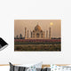 Sunset over Taj Mahal Wall Decal