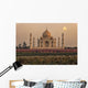 Sunset over Taj Mahal Wall Decal
