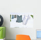 Laundry Hanging On Outdoor Clothesline Wall Mural