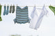 Laundry Hanging On Outdoor Clothesline Wall Mural