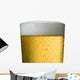 Close-Up Detail Of Beer In Wet Glass Wall Mural