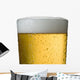 Close-Up Detail Of Beer In Wet Glass Wall Mural
