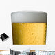 Close-Up Detail Of Beer In Wet Glass Wall Mural