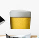 Close-Up Detail Of Beer In Wet Glass Wall Mural