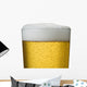 Close-Up Detail Of Beer In Wet Glass Wall Mural