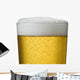 Close-Up Detail Of Beer In Wet Glass Wall Mural