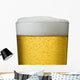 Close-Up Detail Of Beer In Wet Glass Wall Mural