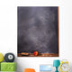Apple On Ledge Of Blackboard Wall Mural