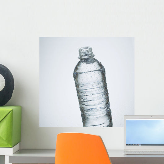 Close-Up Of Disposable Water Bottle Wall Mural