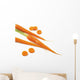 Close-Up Of Fresh Carrots Wall Mural