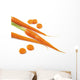 Close-Up Of Fresh Carrots Wall Mural