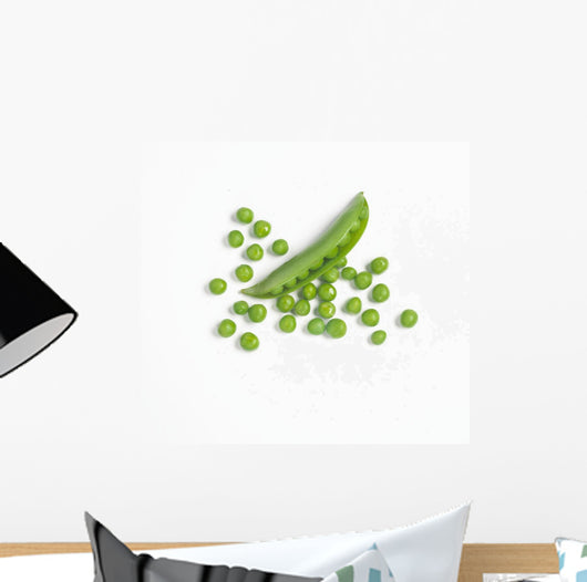 Fresh Green Peas From The Pod Wall Mural