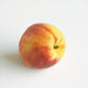 Close-Up Of Ripe Peach On White Background Wall Mural
