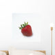 Fresh Ripe Strawberry Against White Background Wall Mural