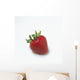 Fresh Ripe Strawberry Against White Background Wall Mural