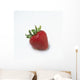 Fresh Ripe Strawberry Against White Background Wall Mural
