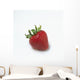 Fresh Ripe Strawberry Against White Background Wall Mural