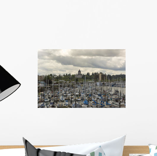 Marina Olympia Washington Waterfront Wall Decal