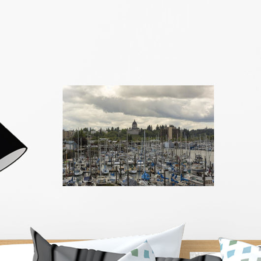 Marina Olympia Washington Waterfront Wall Decal